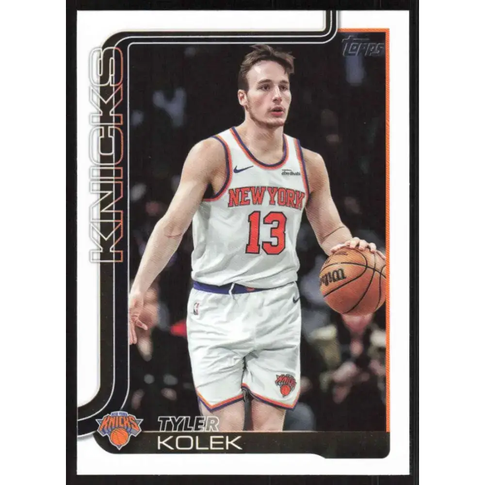 2025-26 Topps #20 Tyler Kolek NM-MT New York Knicks Basketball Card - Basketball Card Single