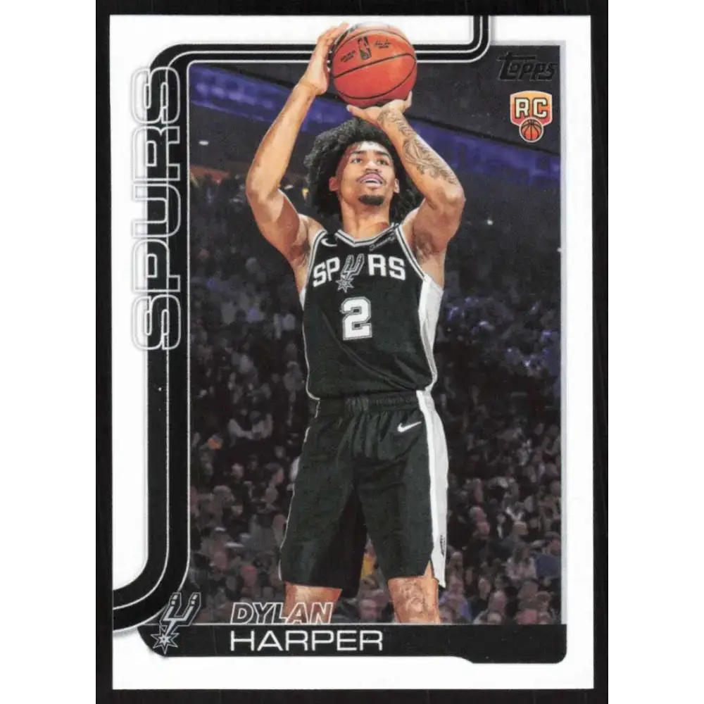 2025-26 Topps #202 Dylan Harper NM-MT RC Rookie San Antonio Spurs Basketball Card - Trading Card