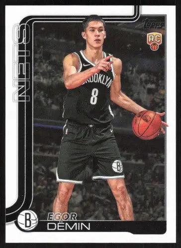 2025-26 Topps #208 Egor Demin NM-MT RC Rookie Nets ID:80832 - Basketball Card Single