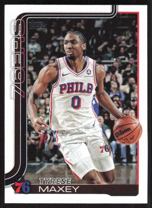 2025-26 Topps #21 Tyrese Maxey NM-MT Philadelphia 76ers Basketball Card