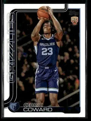 2025-26 Topps #211 Cedric Coward Base RC Memphis Grizzlies - Basketball Card Single