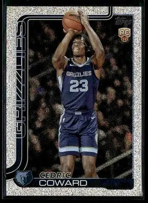 2025-26 Topps #211 Cedric Coward Sandglitter RC Memphis Grizzlies - Basketball Card Single