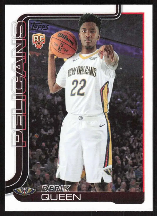2025-26 Topps #213 Derik Queen NM-MT RC Rookie New Orleans Pelicans Basketball Card