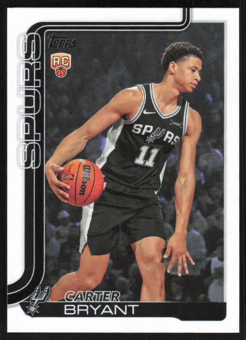 2025-26 Topps #214 Carter Bryant NM-MT RC Rookie San Antonio Spurs Basketball Card - Basketball Card Single