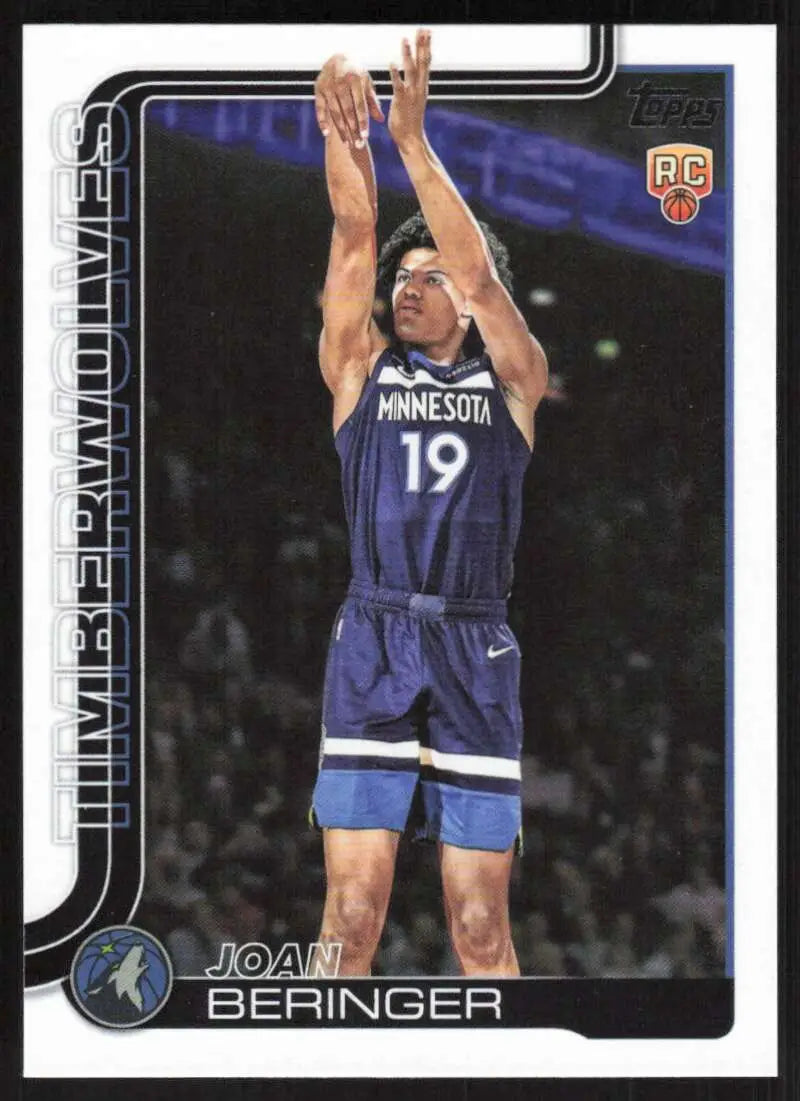 2025-26 Topps #217 Joan Beringer NM-MT RC Rookie Minnesota Timberwolves Basketball Card - Basketball Card Single