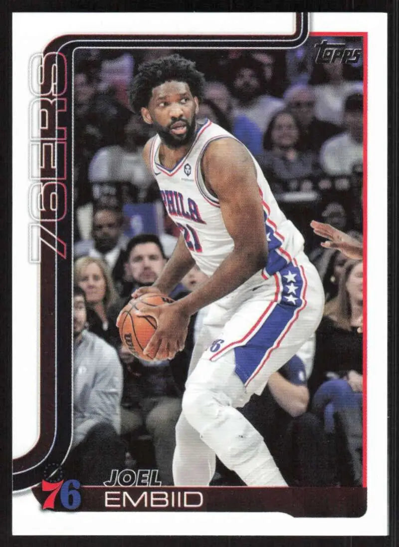 2025-26 Topps #22 Joel Embiid NM-MT Philadelphia 76ers Basketball Card - Basketball Card Single
