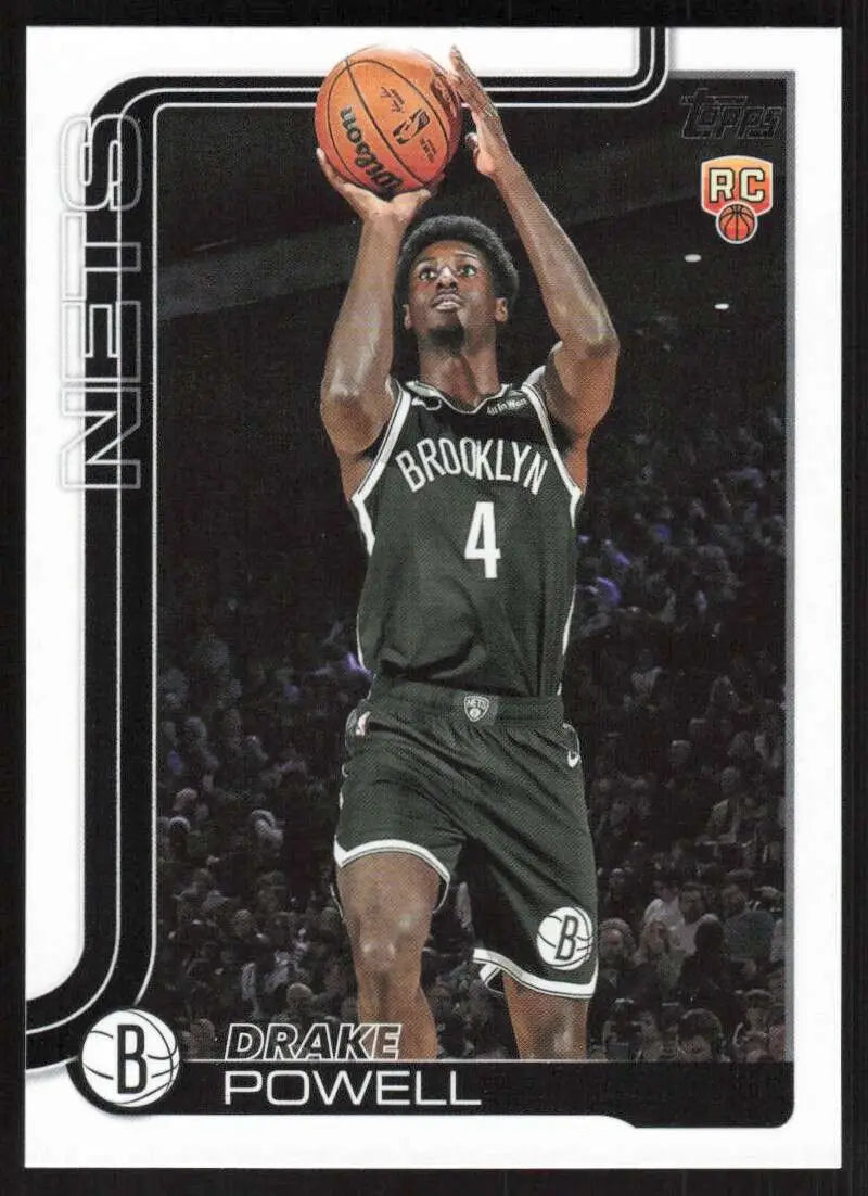 2025-26 Topps #222 Drake Powell NM-MT RC Rookie Brooklyn Nets Basketball Card - Basketball Card Single