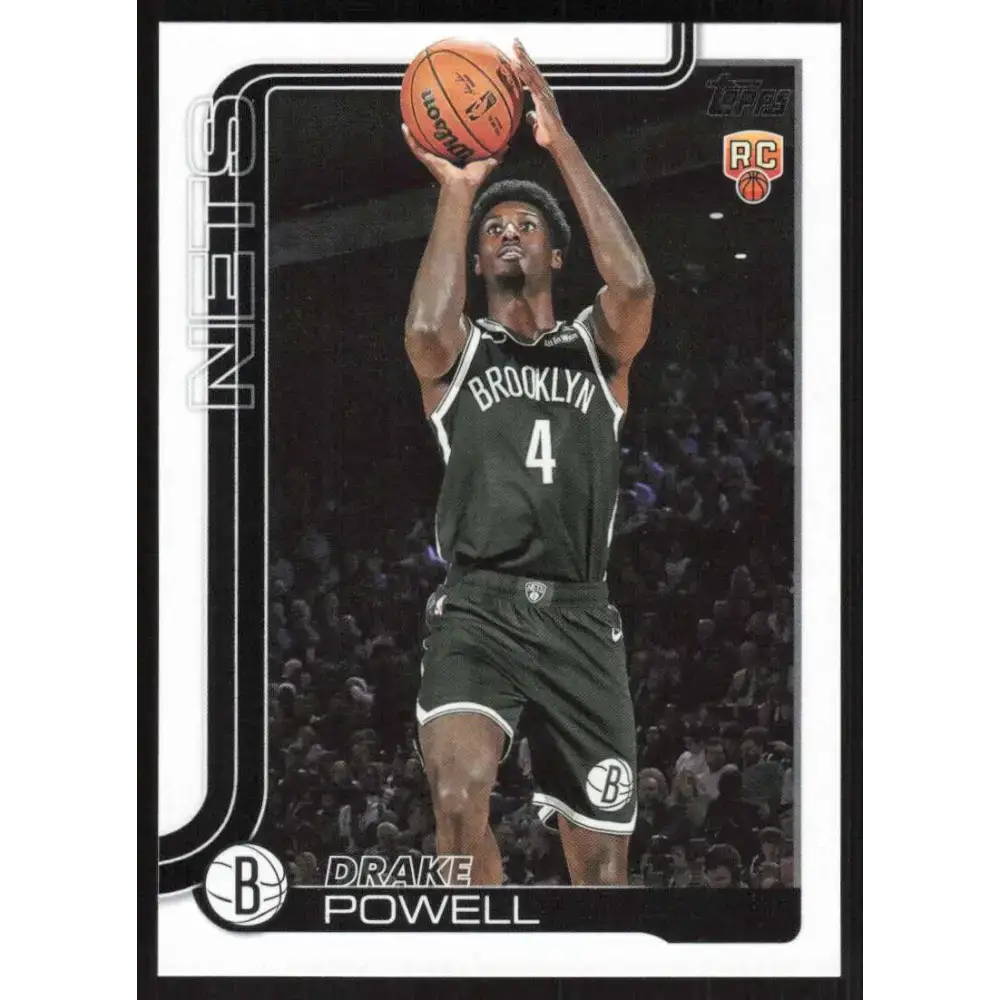 2025-26 Topps #222 Drake Powell NM-MT RC Rookie Brooklyn Nets Basketball Card - Basketball Card Single