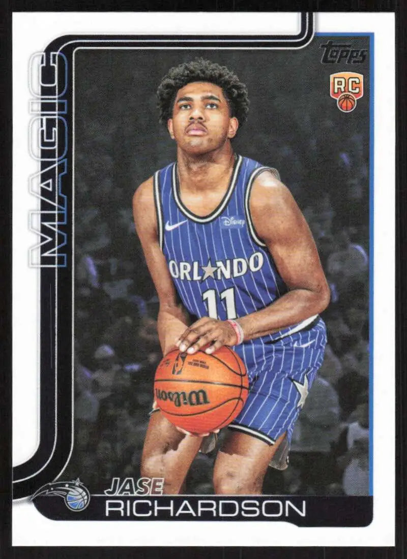 2025-26 Topps #225 Jase Richardson NM-MT RC Rookie Orlando Magic Basketball Card - Basketball Card Single