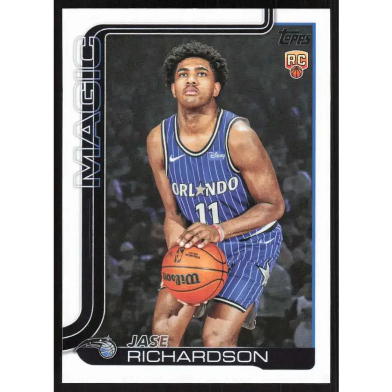 2025-26 Topps #225 Jase Richardson NM-MT RC Rookie Orlando Magic Basketball Card - Basketball Card Single