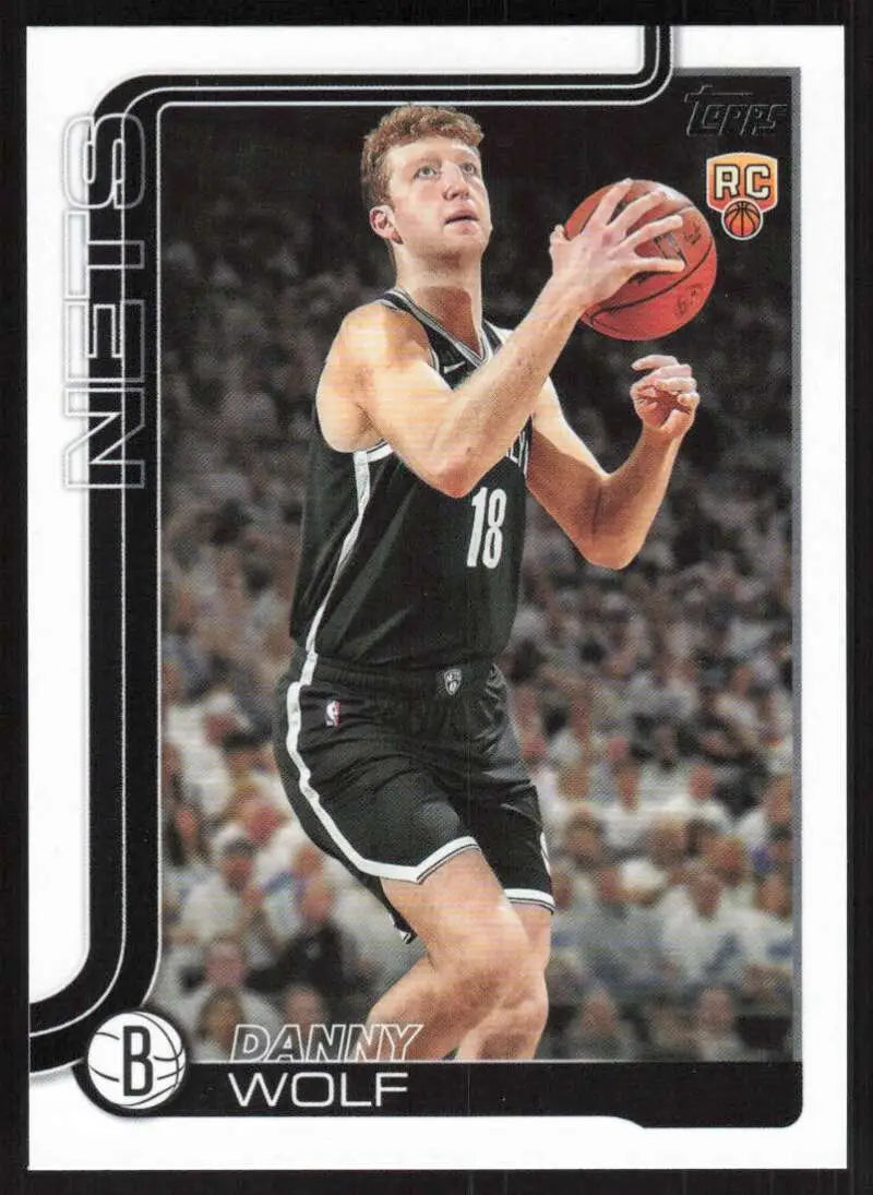 2025-26 Topps #227 Danny Wolf NM-MT RC Rookie Brooklyn Nets Basketball Card - Basketball Card Single