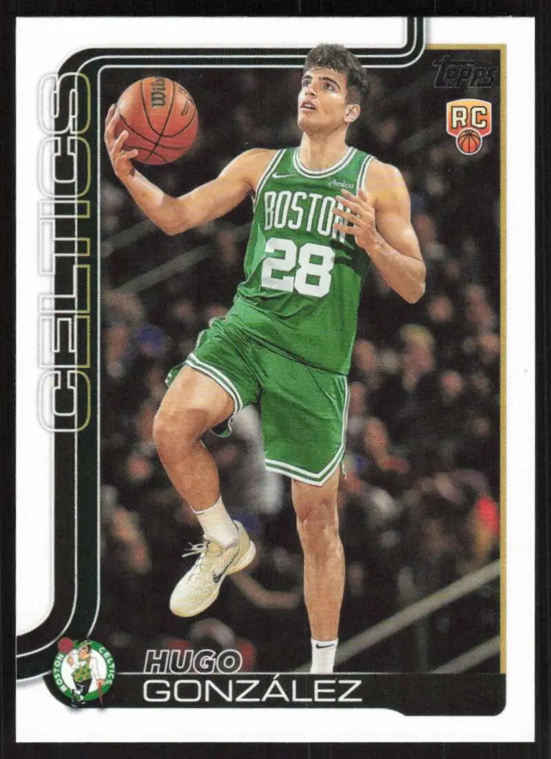 2025-26 Topps #228 Hugo Gonzalez NM-MT RC Rookie Boston Celtics Basketball Card - Basketball Card Single