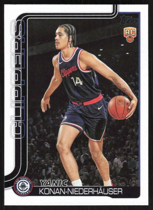 2025-26 Topps #230 Yanic Konan-Niederhauser NM-MT RC Rookie Clippers ID:80834 - Basketball Card Single