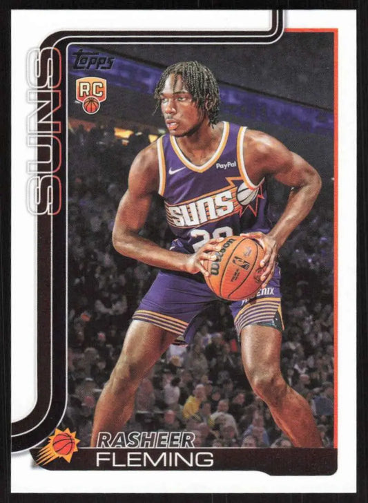 2025-26 Topps #231 Rasheer Fleming NM-MT RC Rookie Phoenix Suns Basketball Card - Basketball Card Single
