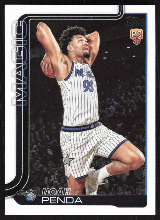 2025-26 Topps #232 Noah Penda NM-MT RC Rookie Orlando Magic Basketball Card - Basketball Card Single