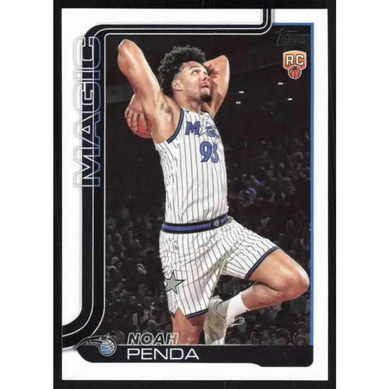 2025-26 Topps #232 Noah Penda NM-MT RC Rookie Orlando Magic Basketball Card - Basketball Card Single