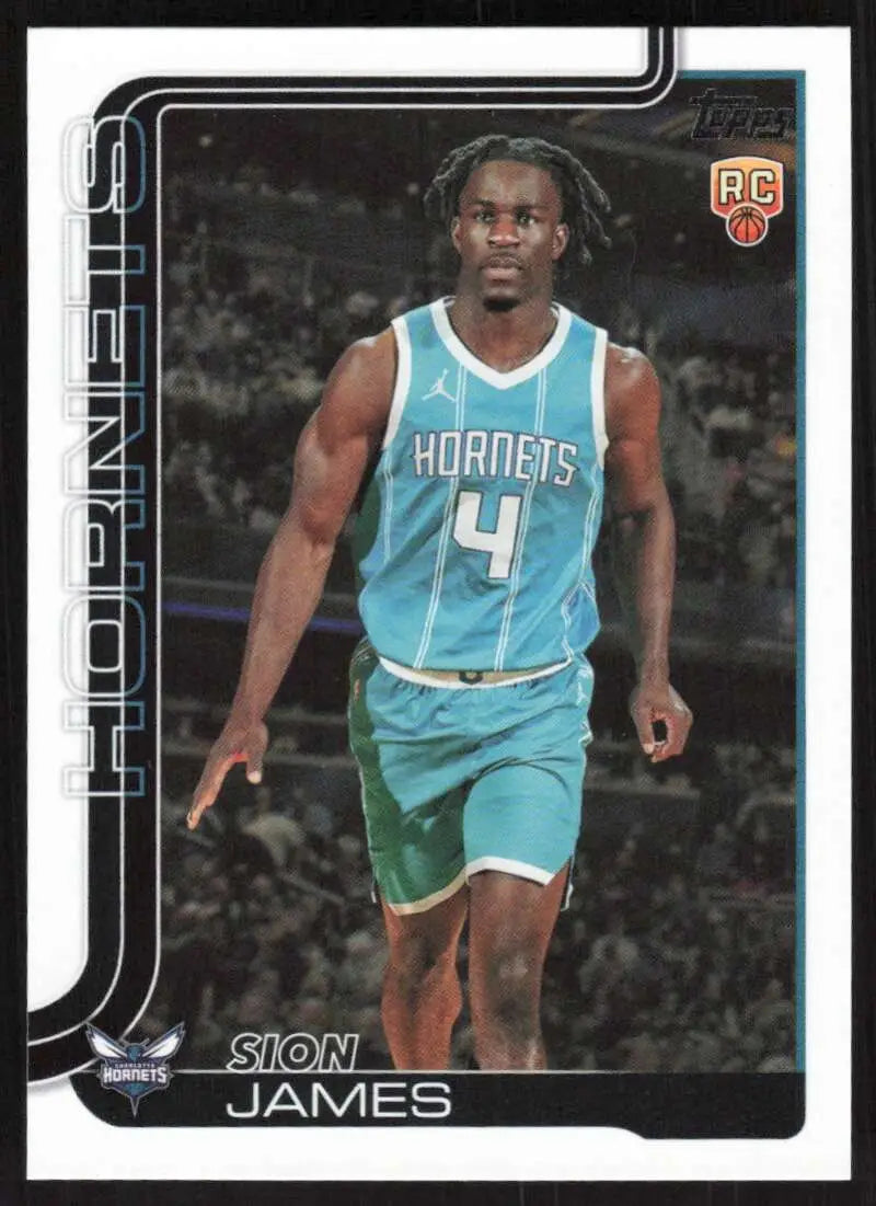 2025-26 Topps #233 Sion James NM-MT RC Rookie Charlotte Hornets Basketball Card - Basketball Card Single