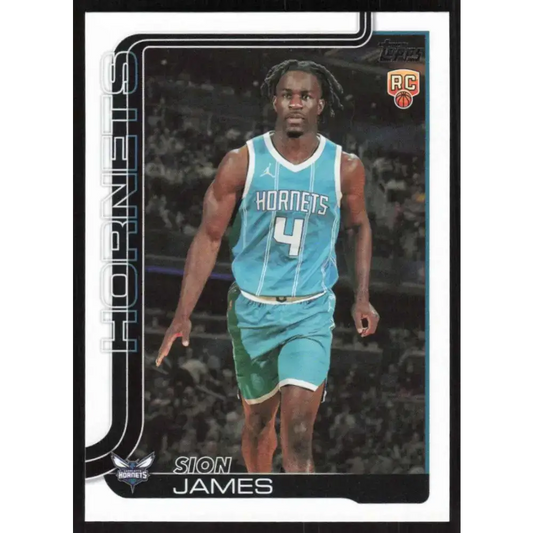 2025-26 Topps #233 Sion James NM-MT RC Rookie Charlotte Hornets Basketball Card - Basketball Card