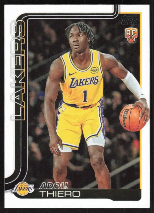 2025-26 Topps #236 Adou Thiero NM-MT RC Rookie Los Angeles Lakers Basketball Card