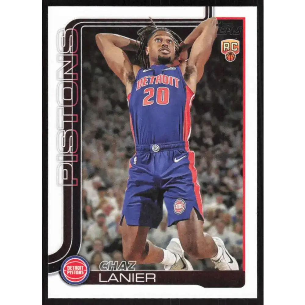 2025-26 Topps #238 Chaz Lanier NM-MT RC Rookie Detroit Pistons Basketball Card - Basketball Card