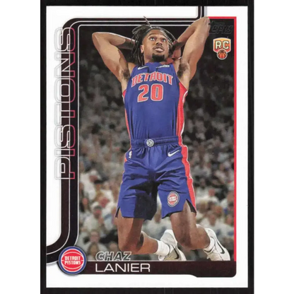 2025-26 Topps #238 Chaz Lanier NM-MT RC Rookie Detroit Pistons Basketball Card - Basketball Card
