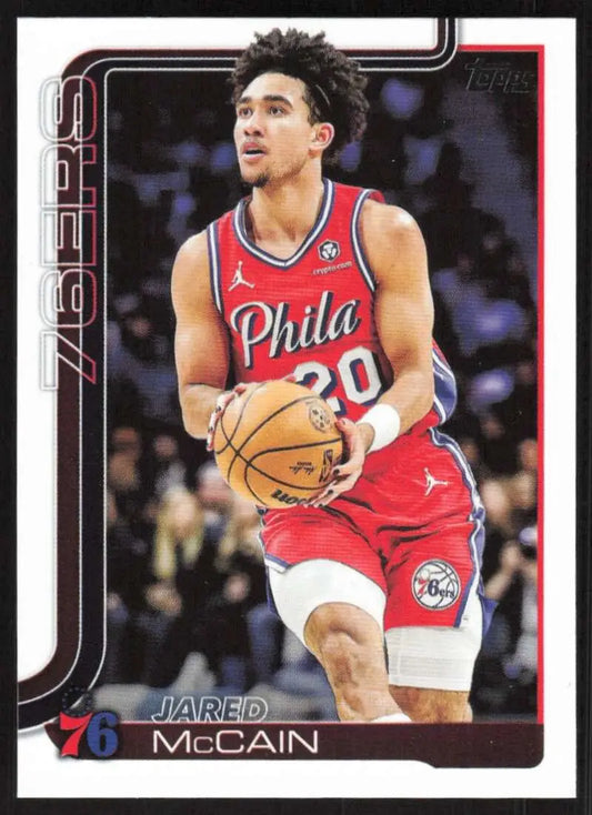 2025-26 Topps #24 Jared McCain NM-MT Philadelphia 76ers Basketball Card