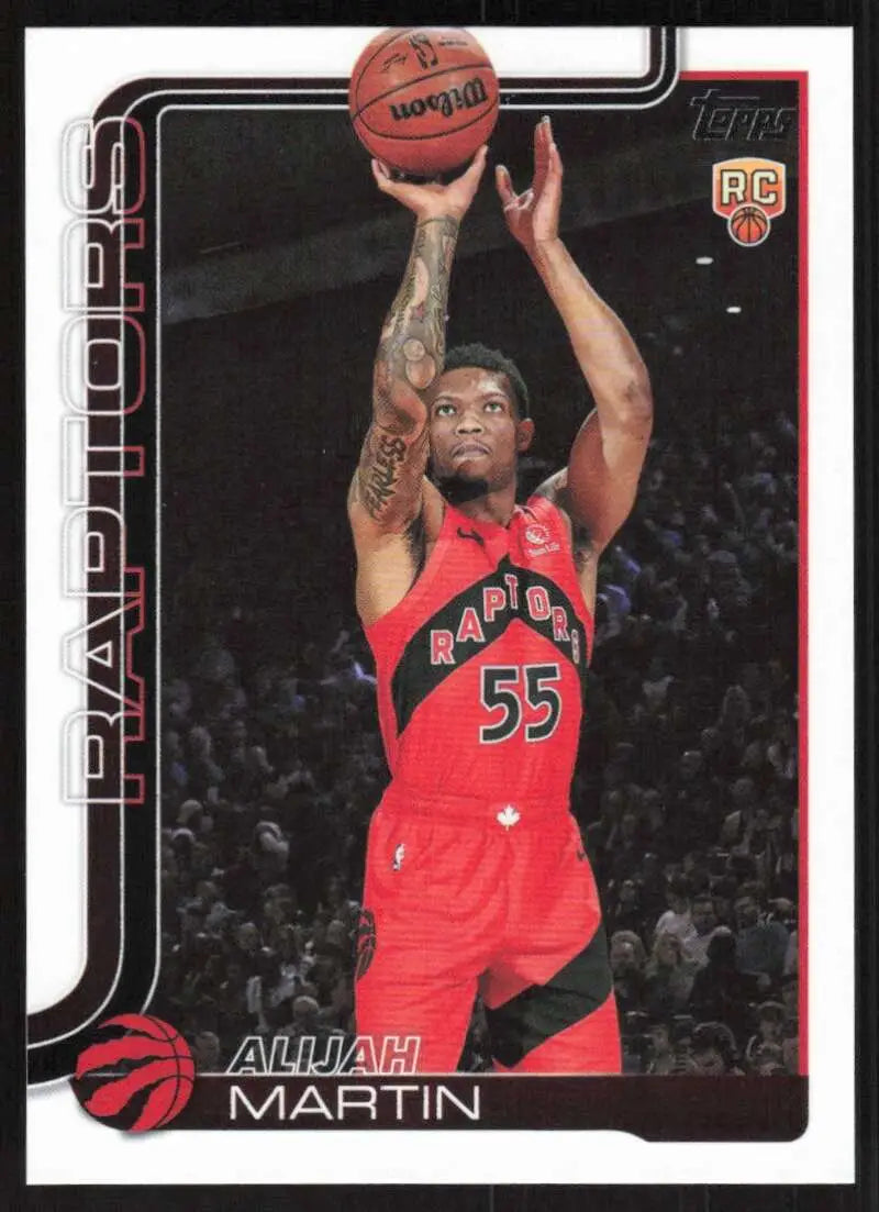 2025-26 Topps #240 Alijah Martin NM-MT RC Rookie Toronto Raptors Basketball Card - Basketball Card Single