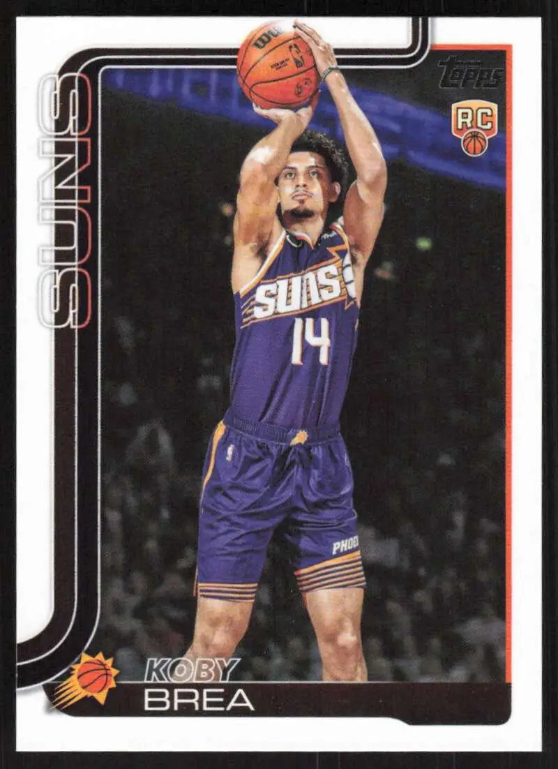 2025-26 Topps #242 Koby Brea NM-MT RC Rookie Phoenix Suns Basketball Card - Basketball Card Single