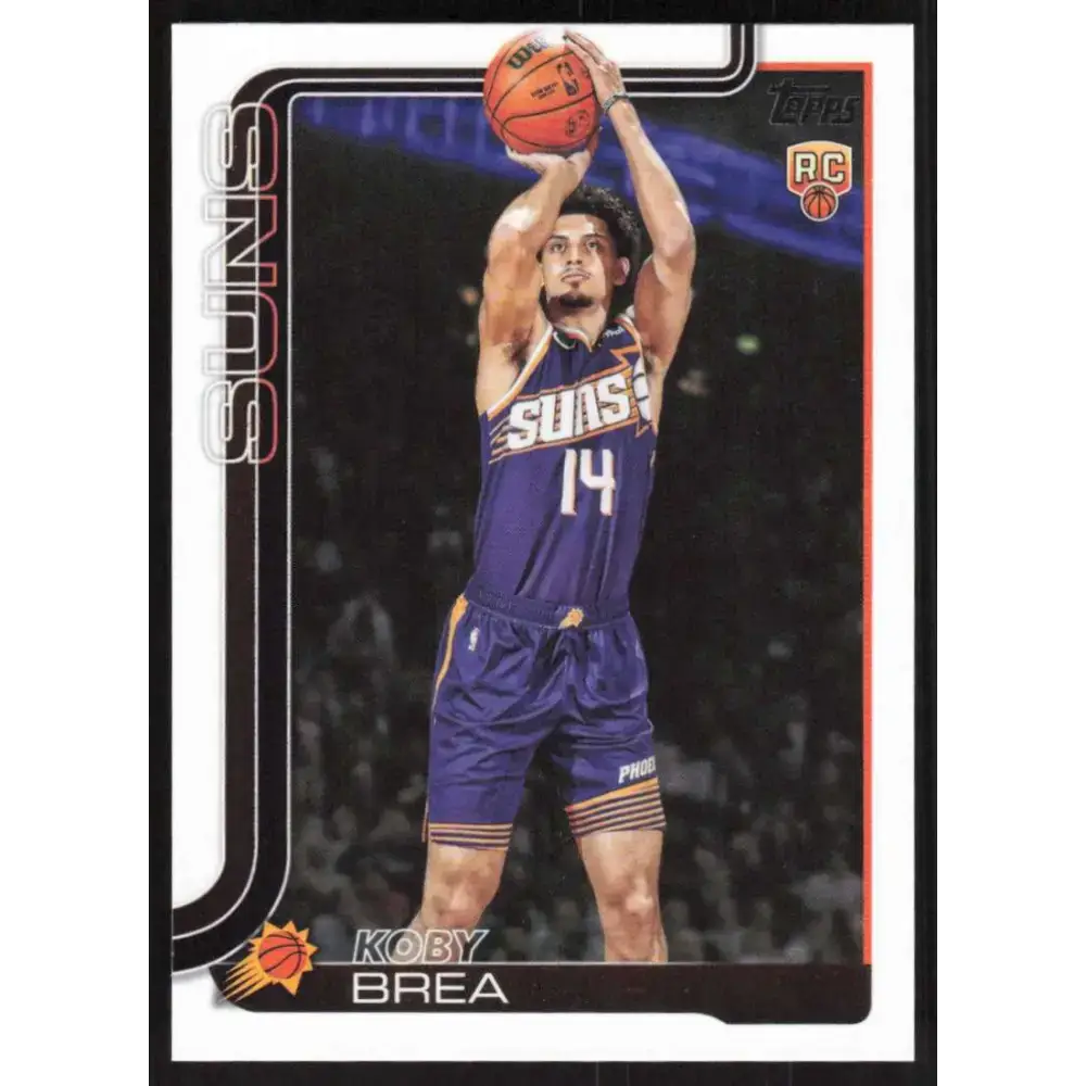 2025-26 Topps #242 Koby Brea NM-MT RC Rookie Phoenix Suns Basketball Card - Basketball Card Single