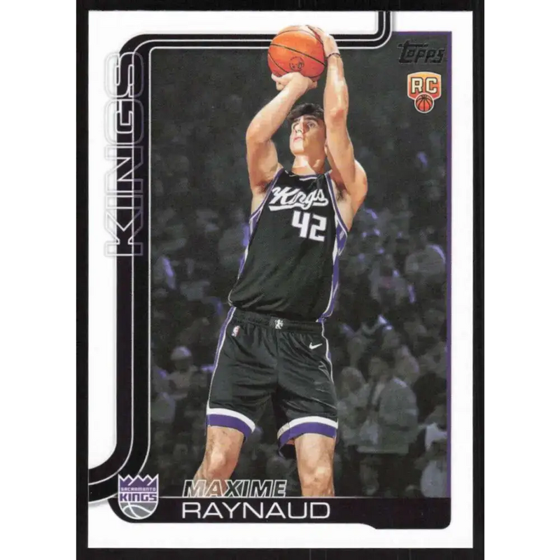 2025-26 Topps #243 Maxime Raynaud NM-MT RC Rookie Sacramento Kings Basketball Card - Basketball Card Single