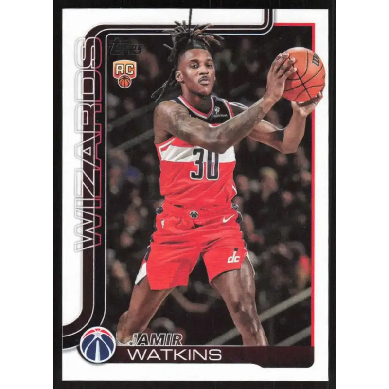 2025-26 Topps #244 Jamir Watkins NM-MT RC Rookie Washington Wizards Basketball Card