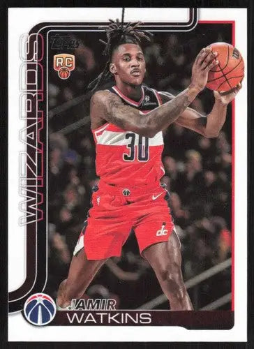 2025-26 Topps #244 Jamir Watkins NM-MT RC Rookie Wizards ID:80839 - Basketball Card Single