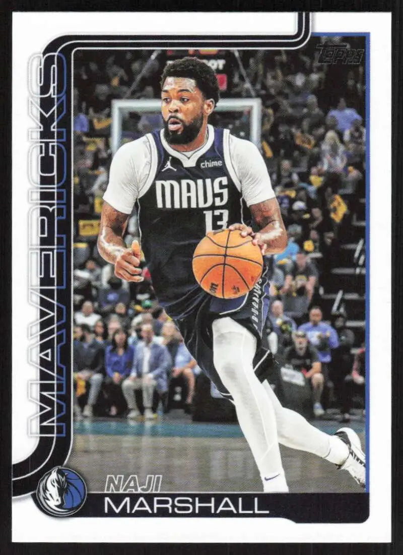 2025-26 Topps #246 Naji Marshall NM-MT Dallas Mavericks Basketball Card - Basketball Card Single