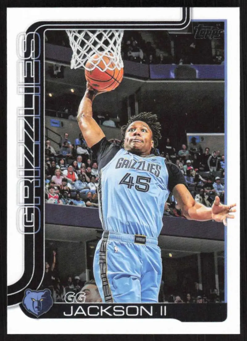 2025-26 Topps #249 GG Jackson II NM-MT Memphis Grizzlies Basketball Card - Basketball Card Single