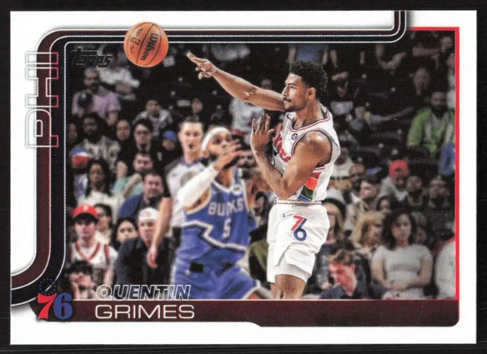 2025-26 Topps #25 Quentin Grimes NM-MT Philadelphia 76ers Basketball Card - Basketball Card Single
