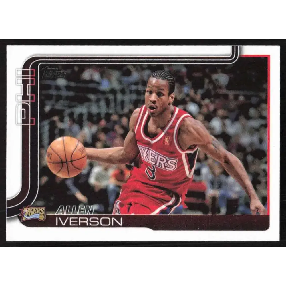 2025-26 Topps #253 Allen Iverson NM-MT Philadelphia 76ers Basketball Card - Basketball Card Single