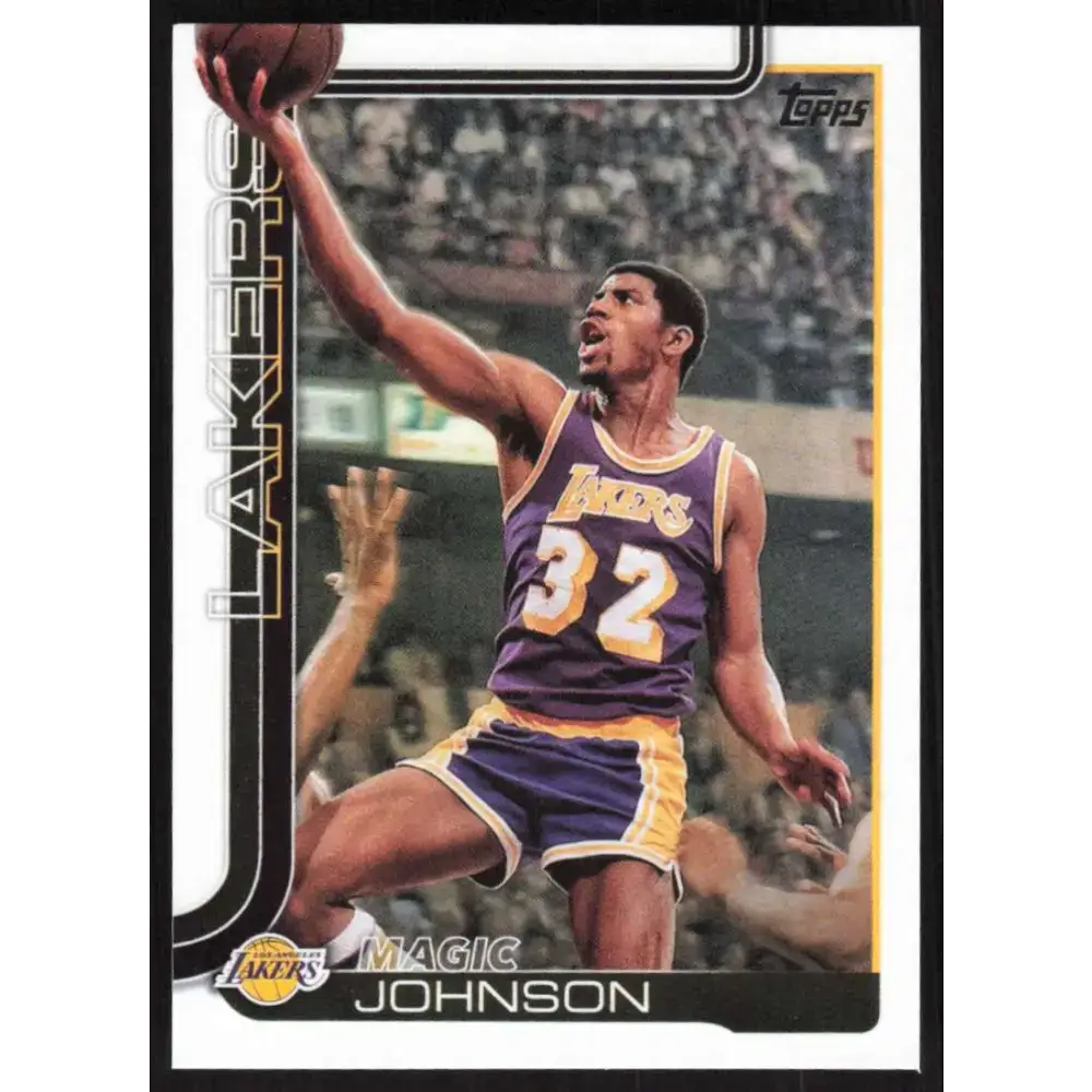 2025-26 Topps #255 Magic Johnson NM-MT Los Angeles Lakers Basketball Card - Basketball Card Single