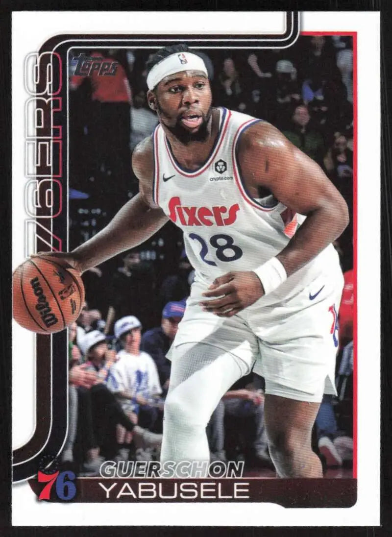 2025-26 Topps #26 Guerschon Yabusele NM-MT Philadelphia 76ers Basketball Card - Basketball Card Single