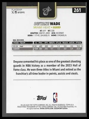 2025-26 Topps #261 Dwyane Wade Blackout - Basketball Card Single