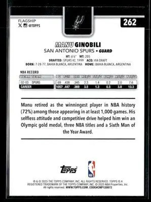 2025-26 Topps #262 Manu Ginobili - Basketball Card Single