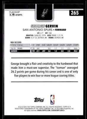 2025-26 Topps #265 George Gervin - Basketball Card Single
