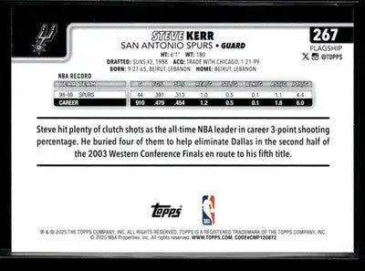 2025-26 Topps #267 Steve Kerr - Basketball Card Single