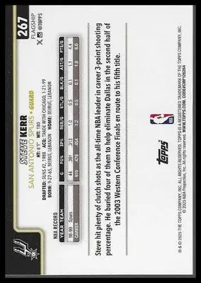 2025-26 Topps #267 Steve Kerr Blackout