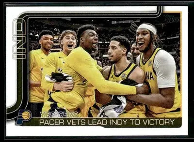 2025-26 Topps #280 Yes’Cers: Pacer Vets Lead Indy To Victory - Basketball Card Single