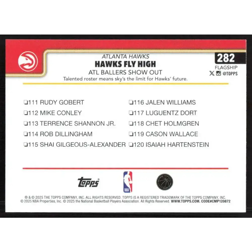 2025-26 Topps #282 Trae Young NM-MT Atlanta Hawks Basketball Card - Basketball Card Single