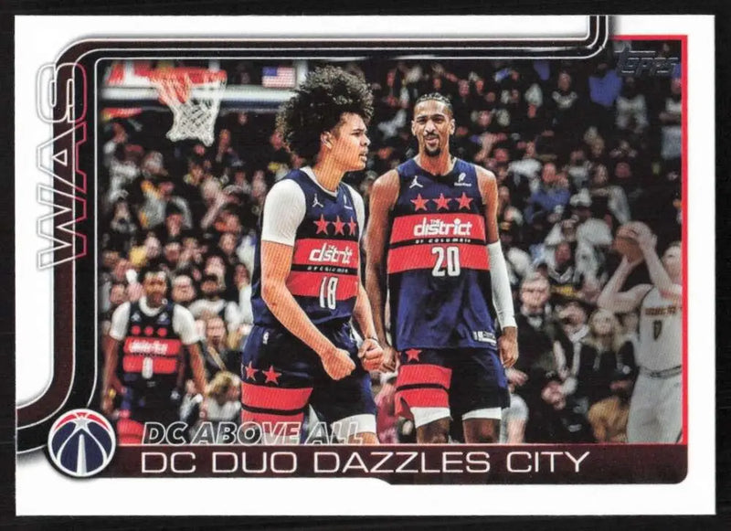 2025-26 Topps #285 Alex Sarr NM-MT Washington Wizards Basketball Card - Basketball Card Single