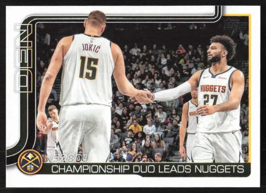 2025-26 Topps #286 Nikola Jokic NM-MT Denver Nuggets Basketball Card - Basketball Card Single