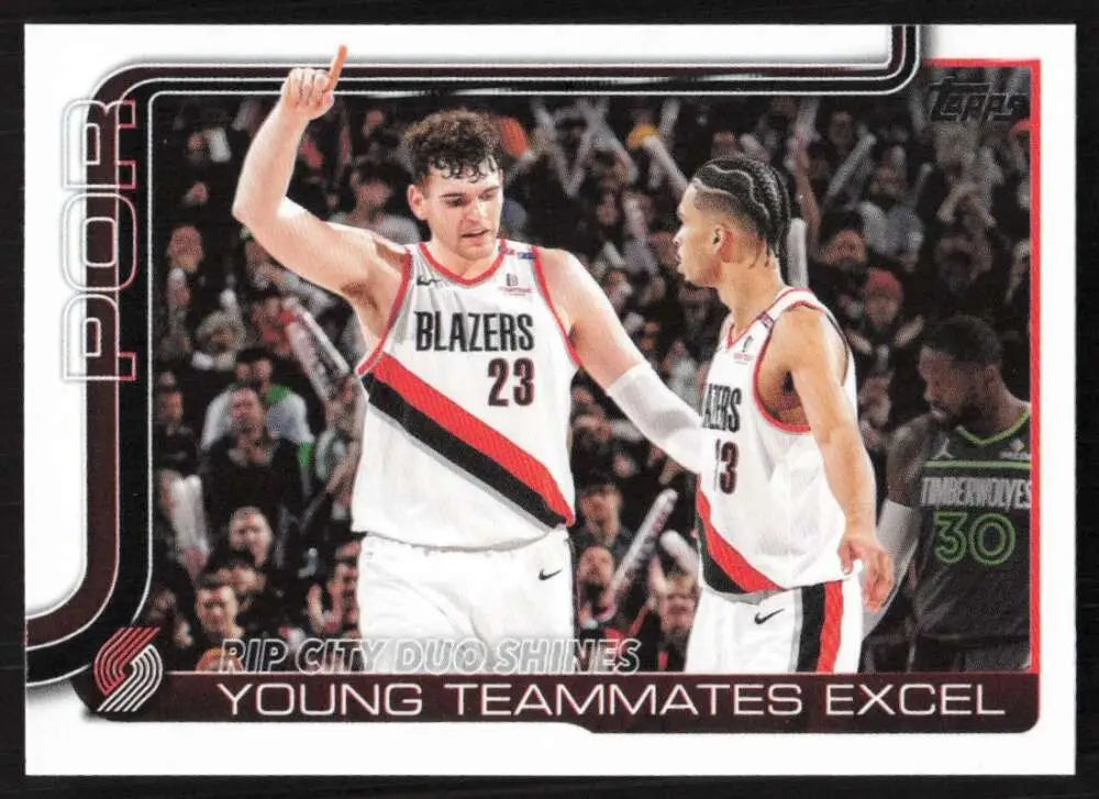 2025-26 Topps #289 Shaedon Sharpe NM-MT Portland Trail Blazers Basketball Card - Basketball Card Single