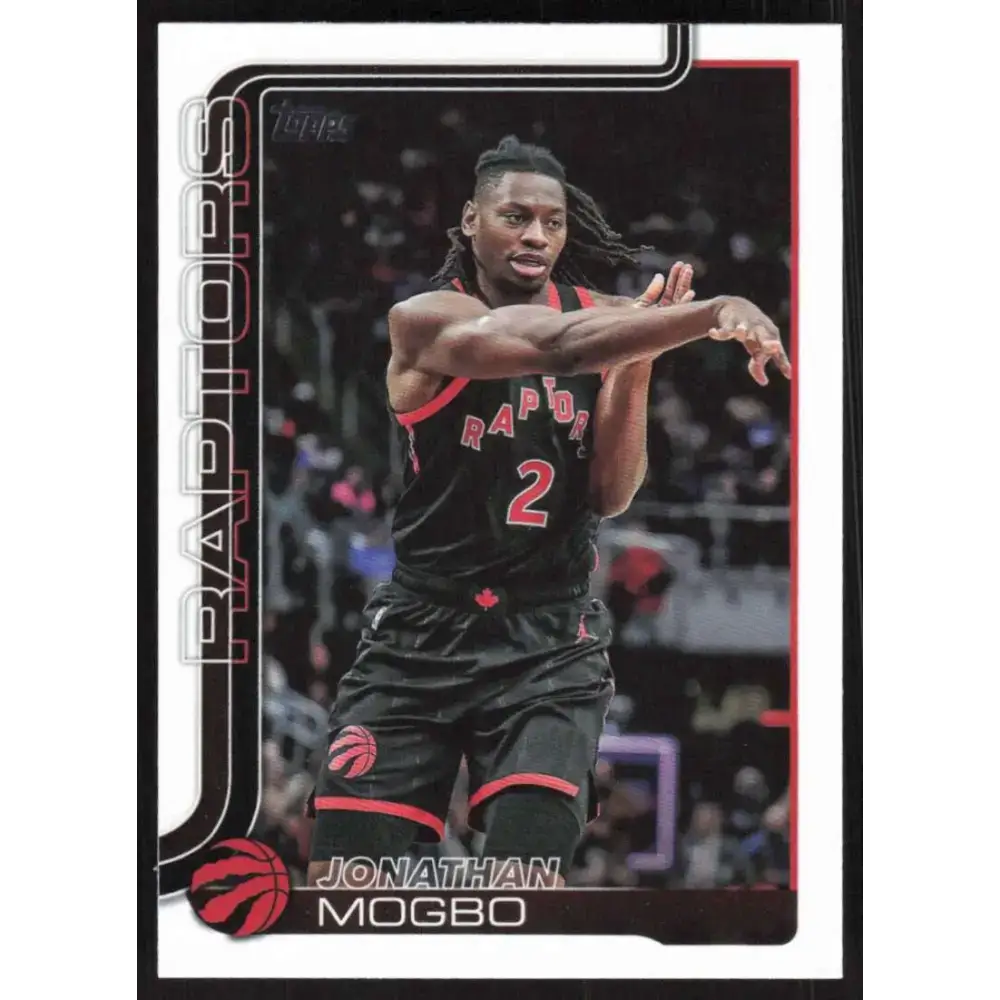 2025-26 Topps #29 Jonathan Mogbo NM-MT Toronto Raptors Basketball Card - Basketball Card Single