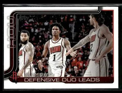 2025-26 Topps #297 Blastoff!: Defensive Duo Leads - Basketball Card Single